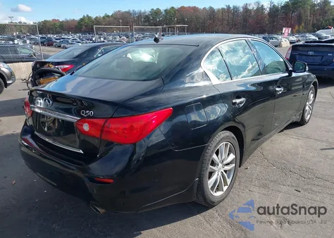 2015 Infiniti Q50 Premium z USA, uszkodzony, nr VIN JN1BV7AR0FM392515